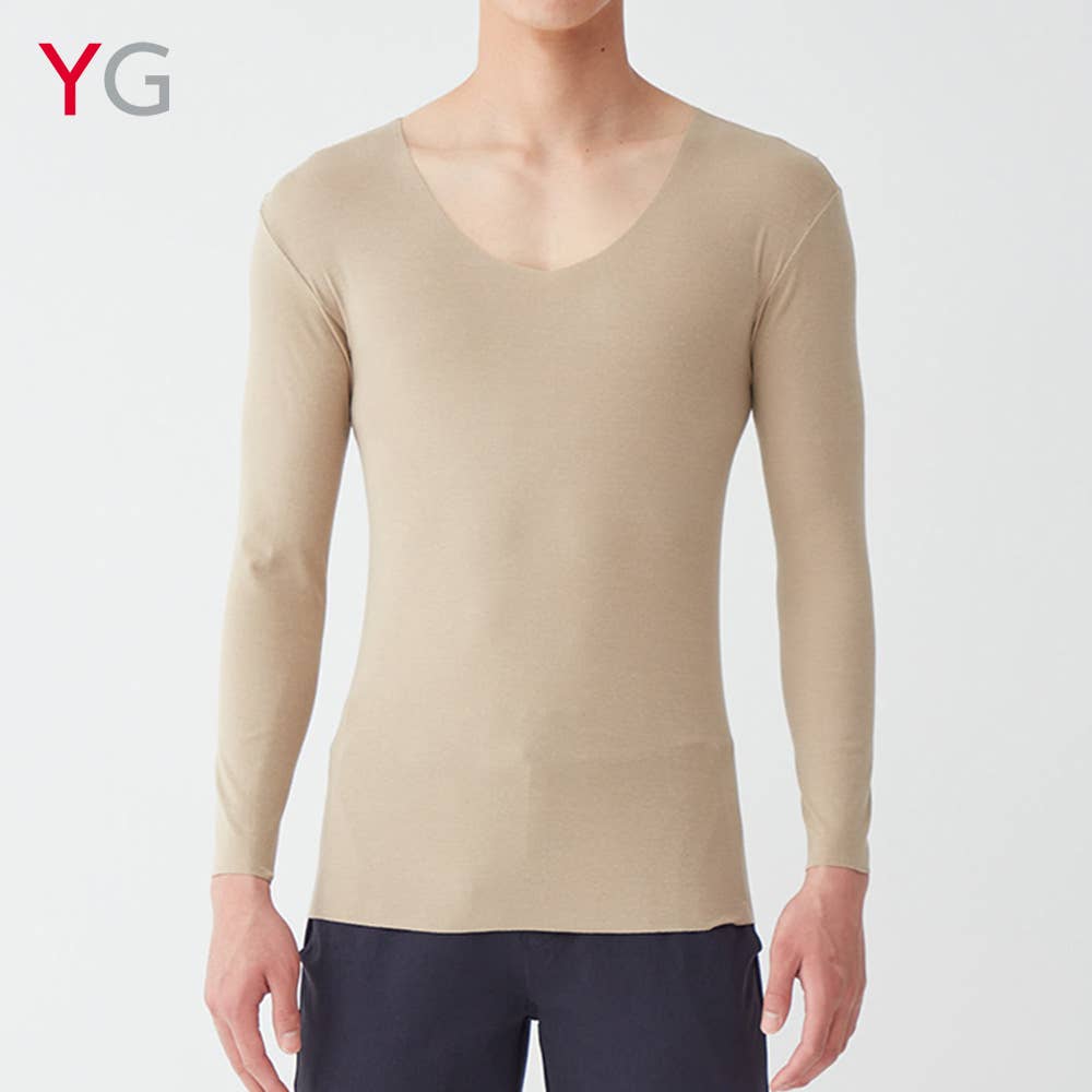 【NEXTRA WARM】長袖Vネックシャツ(V首)